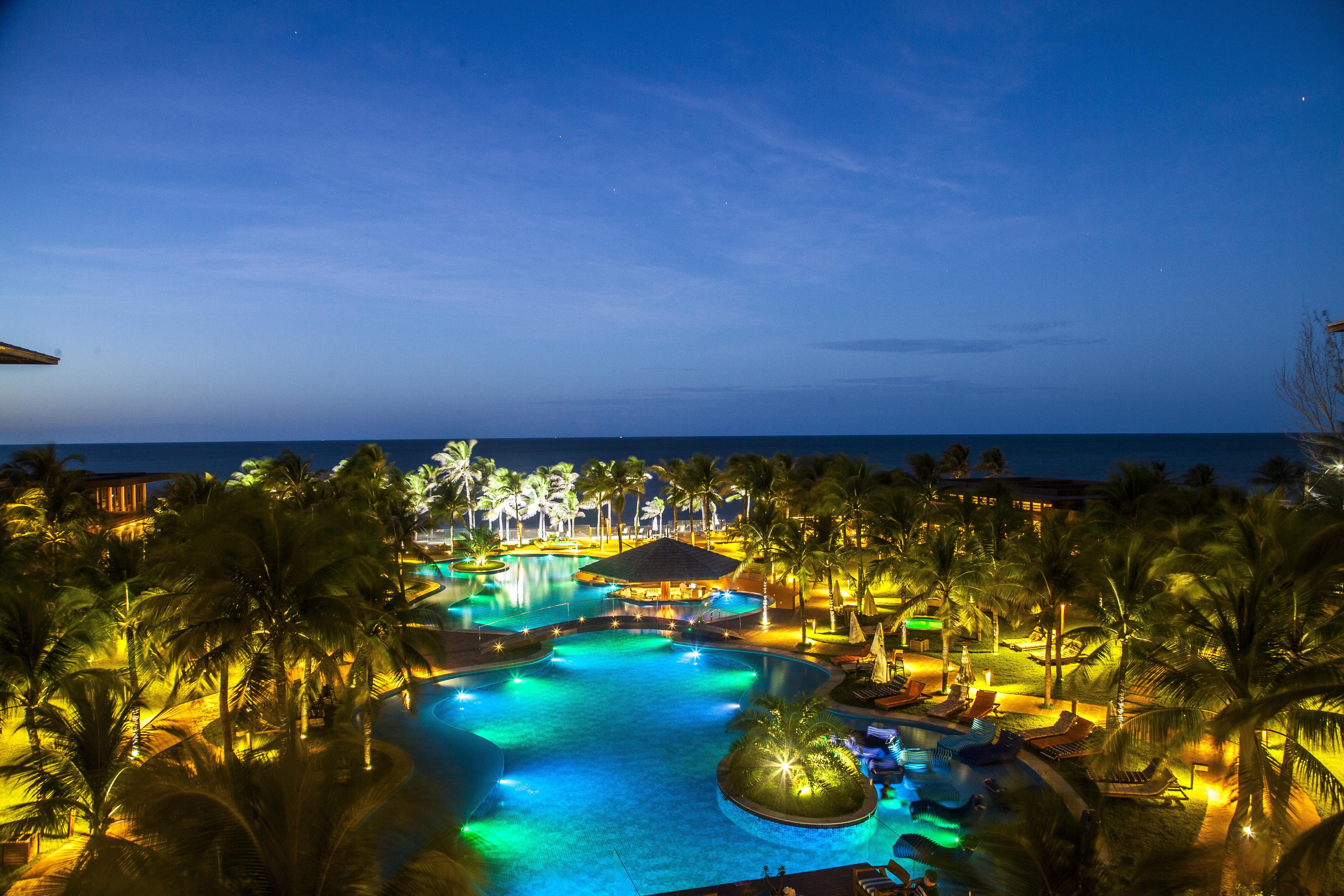 Carmel Cumbuco Resort Екстер'єр фото Hard Rock Hotel at night